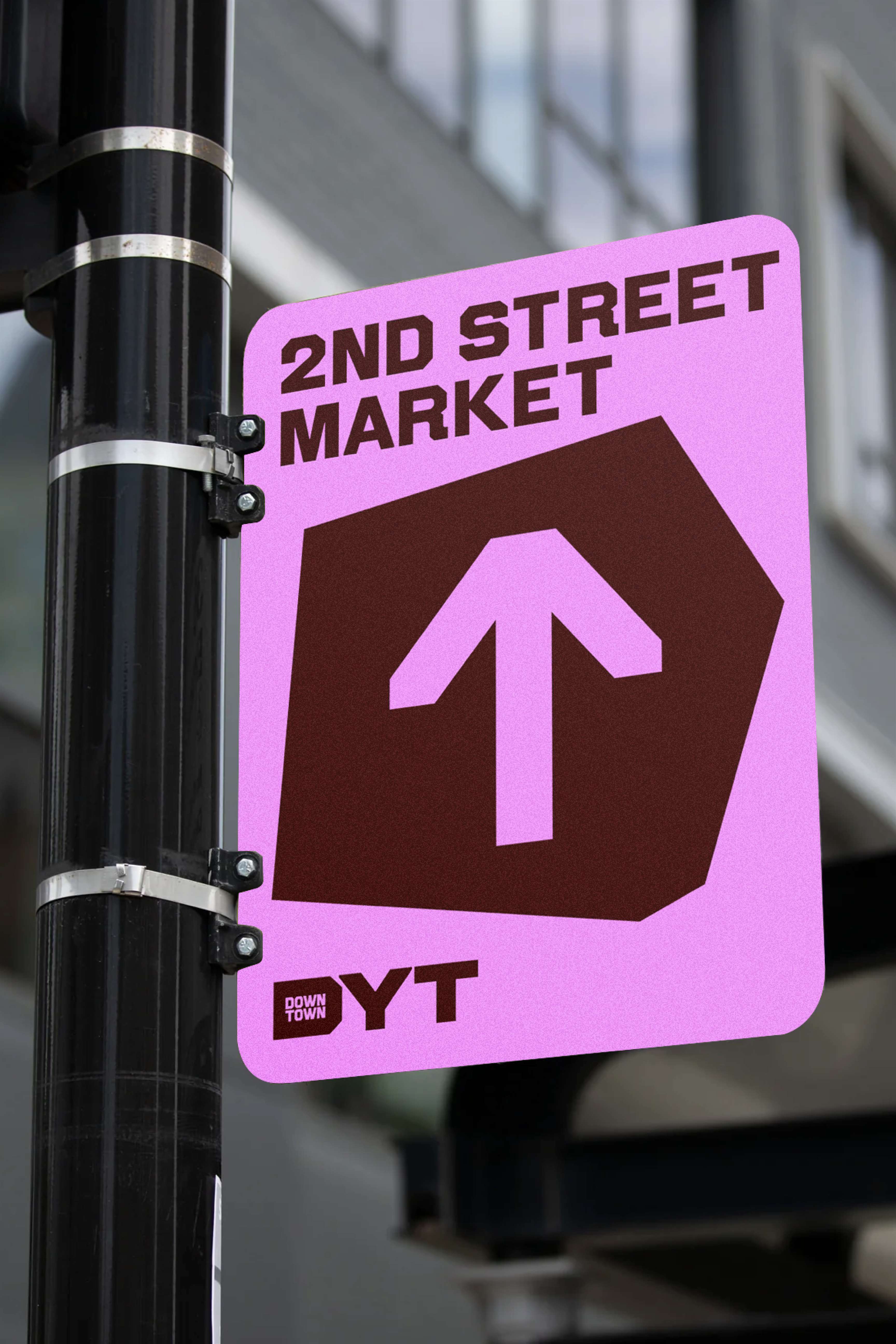 dyt custom wayfinding 2nd Street Market