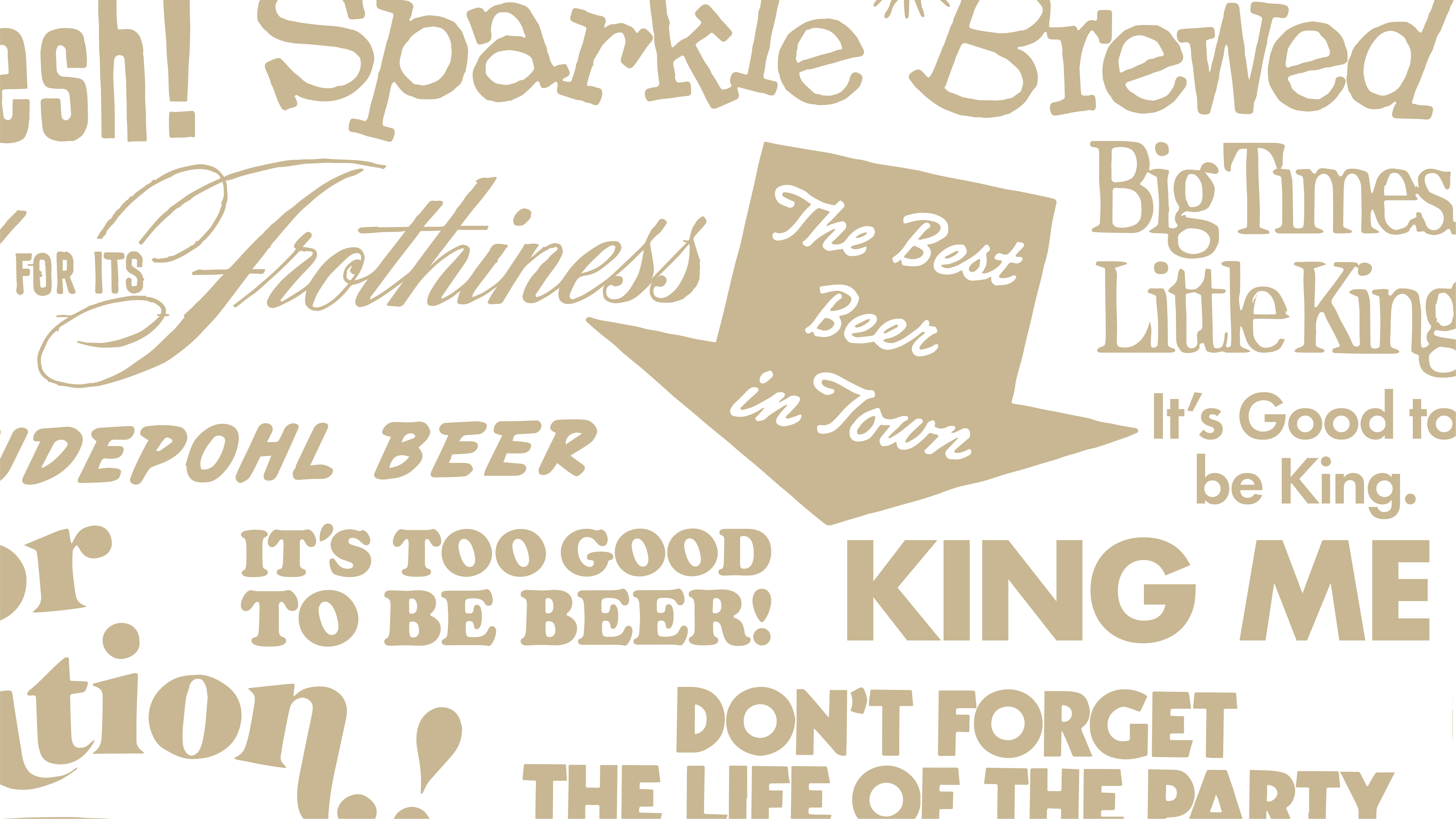 quotes and taglines from Cincinnati beverage company's history, burger beer, hudepohl