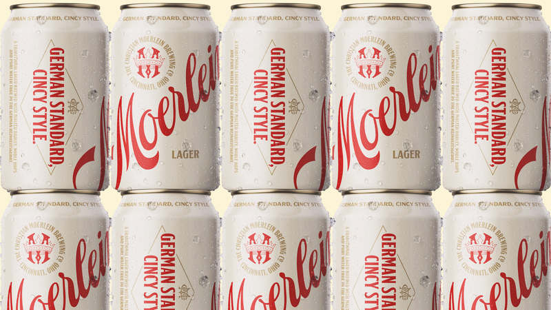 christian moerlein beer can stack